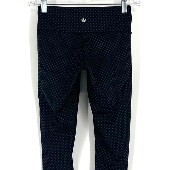Lululemon Wunder Under Pant Full On Luxtreme Size 2 Biggy Dot Printed Black Coal - Picture 4 of 12